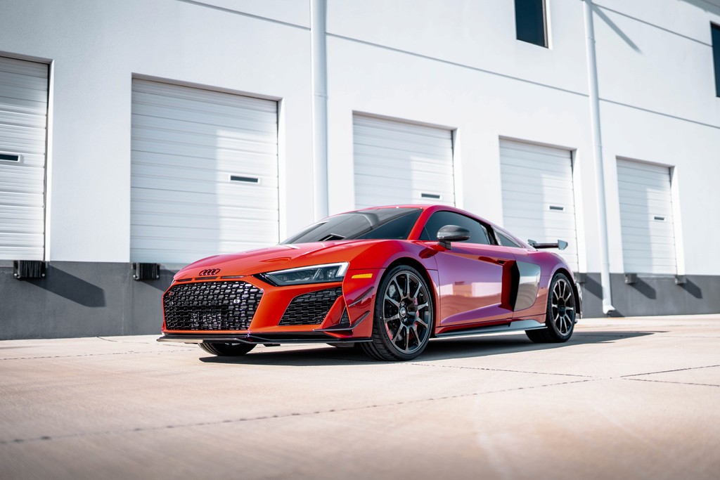 Red Audi R8 GT ceramic coated at Ideal Detailing Solutions