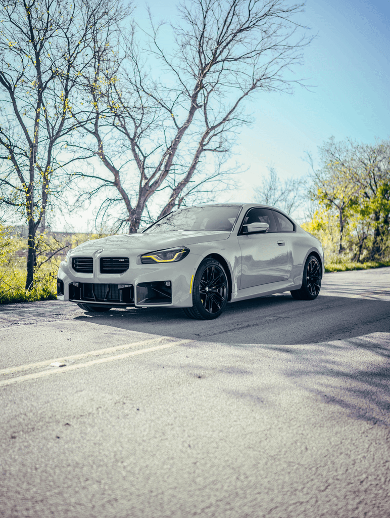 White BMW M2 with ceramic coated paint